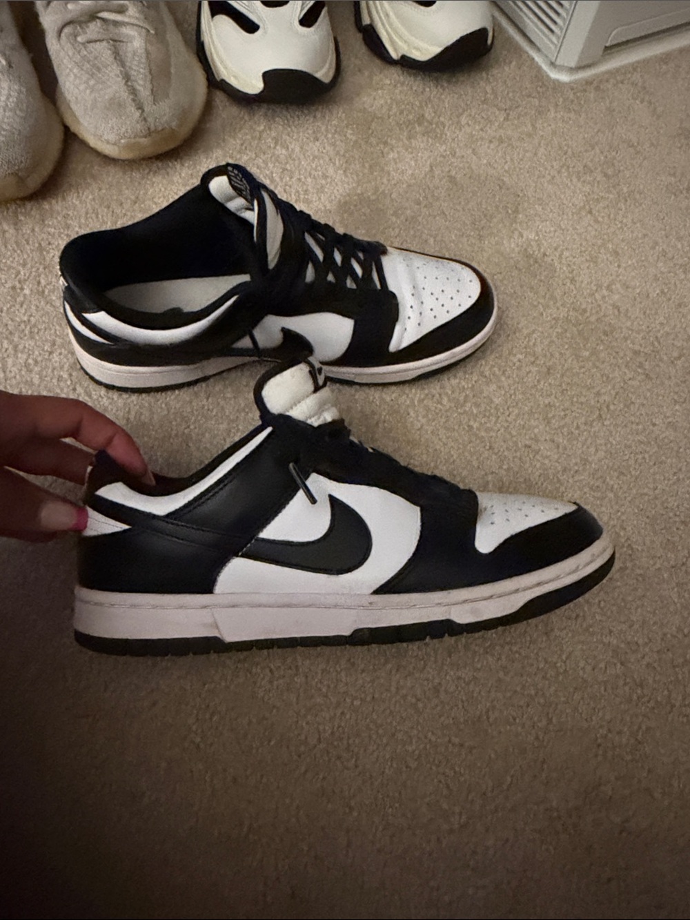 Nike Panda Dunks - Low-Top Sneakers — Swoosh Detail